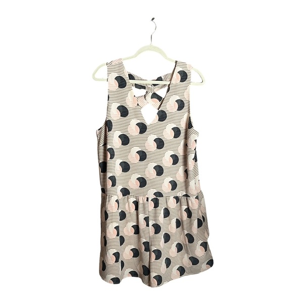 1. State Pants - New 1.STATE Art Deco Orbit Print Romper | Pink & Black | Keyhole Back Sz L